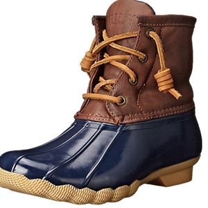 Sperry Saltwater Navy Duckboot